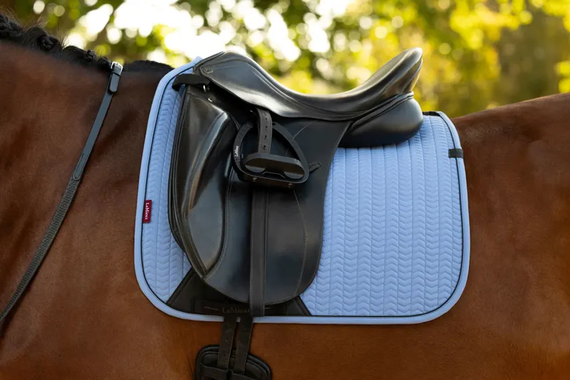 LeMieux Essence Dressage Square - Powder Blue-1
