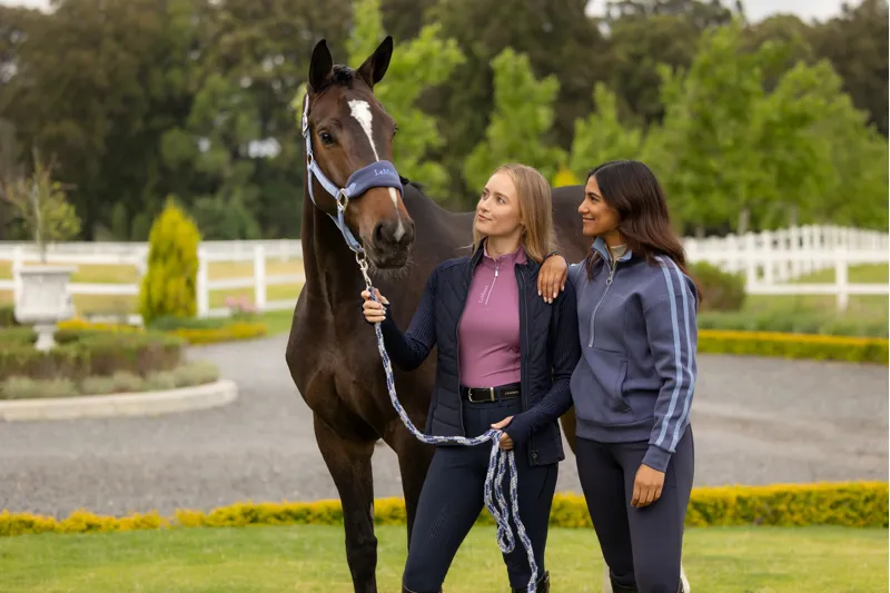 LeMieux Vogue Headcollar and Leadrope - Powder Blue-2