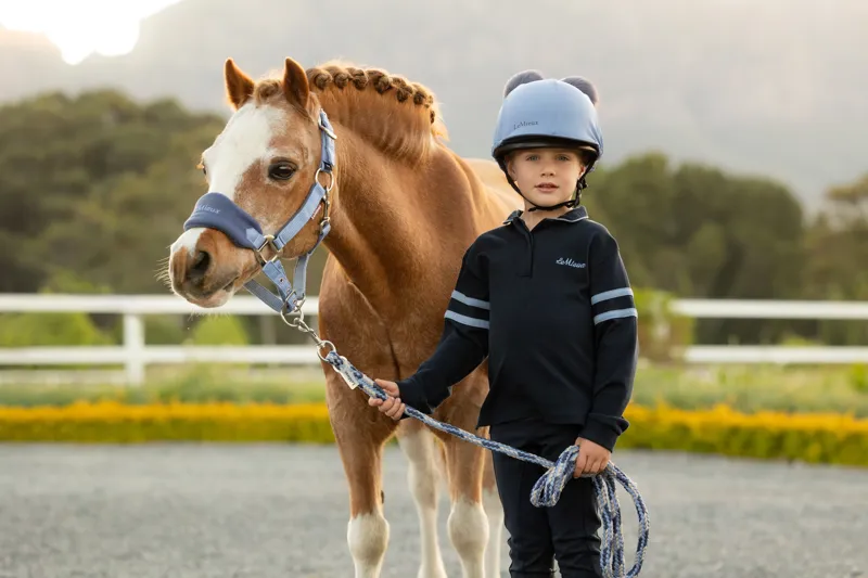 LeMieux Mini Vogue Headcollar Leadrope - Powder Blue-2