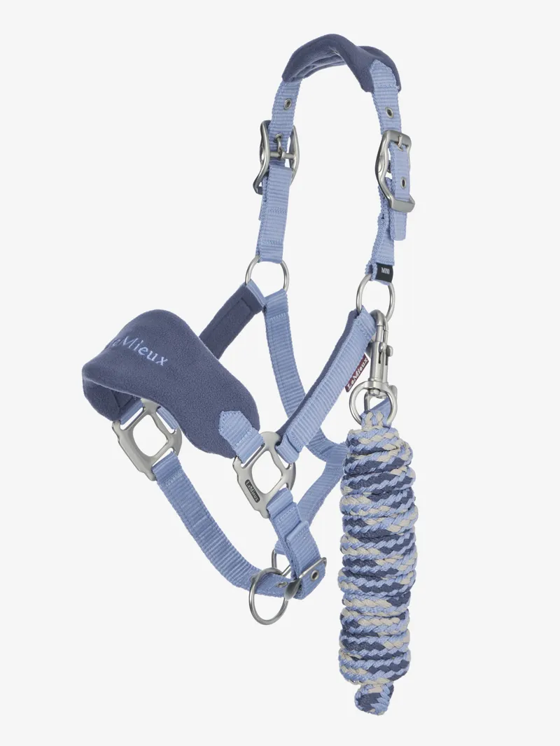 LeMieux Mini Vogue Headcollar Leadrope - Powder Blue