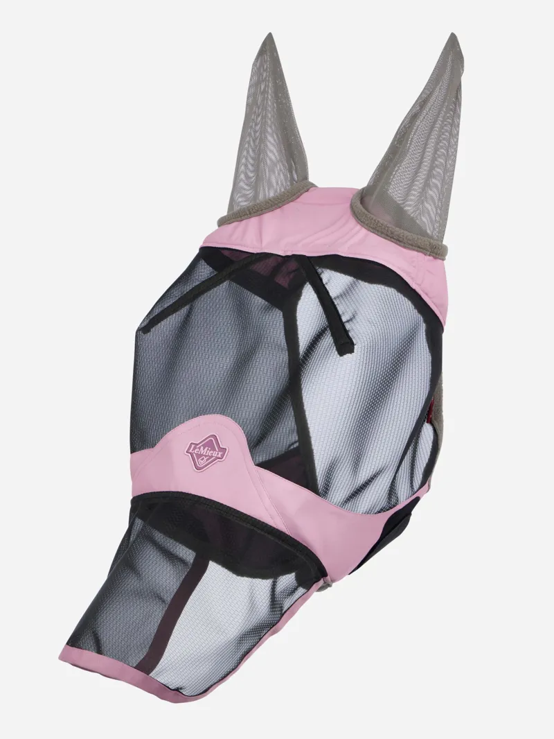LeMieux Visor-Tek Full Fly Mask - Fondant