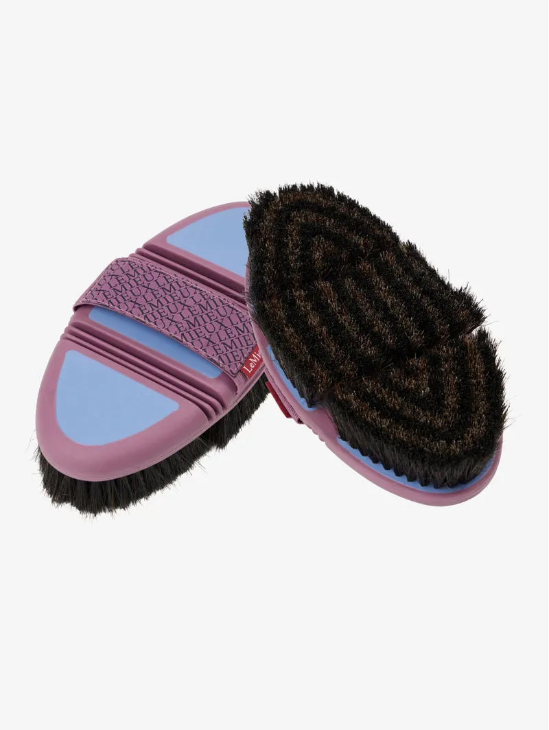 LeMieux Flexi Horse Hair Body Brush - Powder Blue