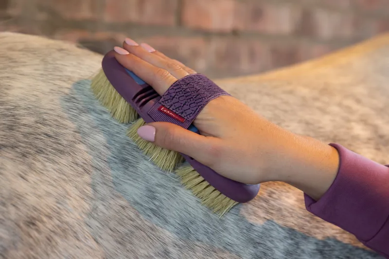 LeMieux Flexi Scrubbing Brush - Powder Blue-3