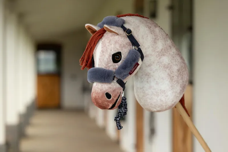 LeMieux Hobby Horse Comfort Headcollar and Leadrope - Navy-1