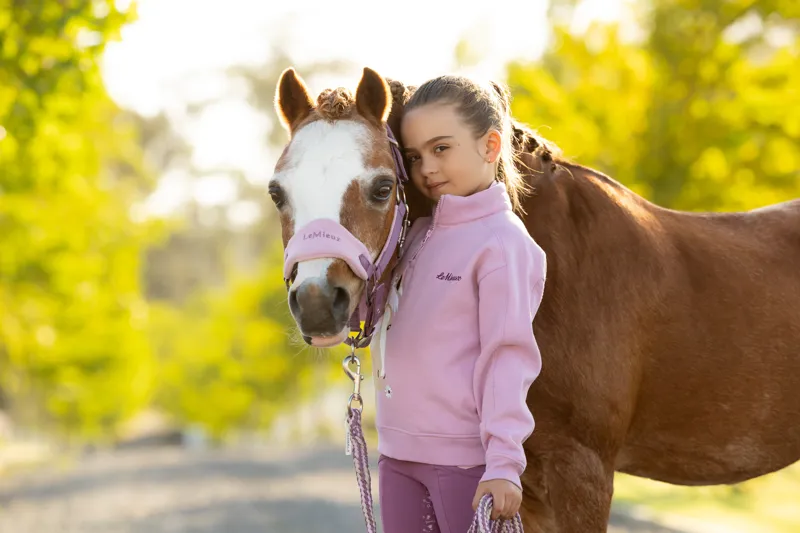 LeMieux Mini Vogue Headcollar Leadrope - Mallow-2