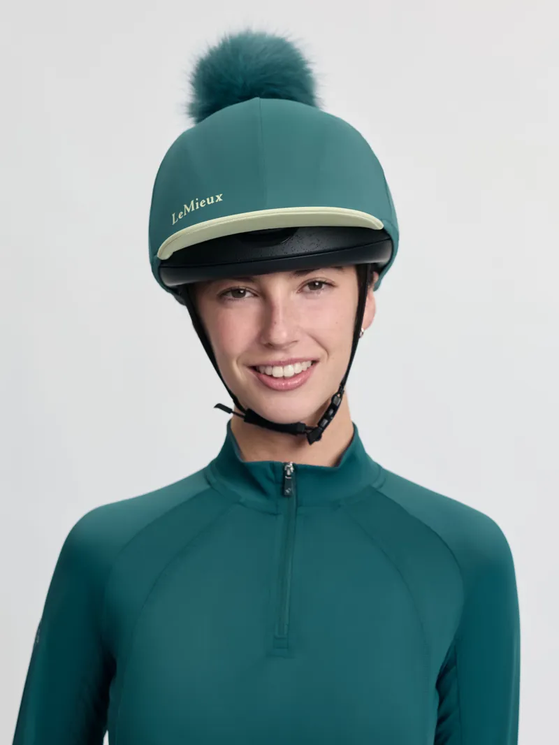 LeMieux Classique Pom Hat Silk - Jungle-3