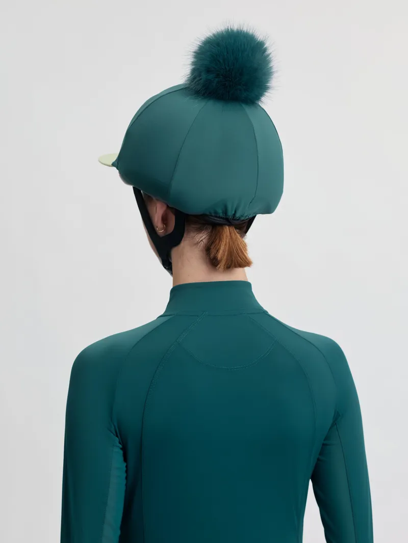 LeMieux Classique Pom Hat Silk - Jungle-6