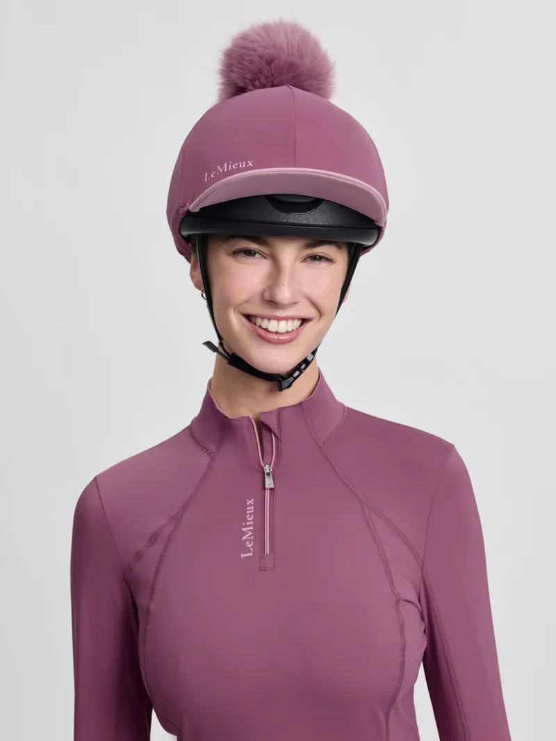 LeMieux Classique Pom Hat Silk - Mallow-3