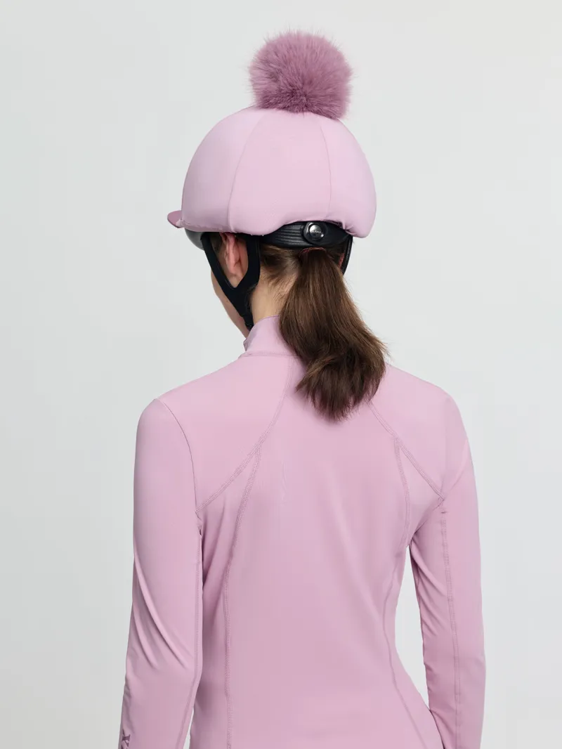 LeMieux Classique Pom Hat Silk - Fondant-8