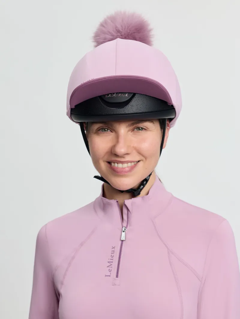 LeMieux Classique Pom Hat Silk - Fondant-4