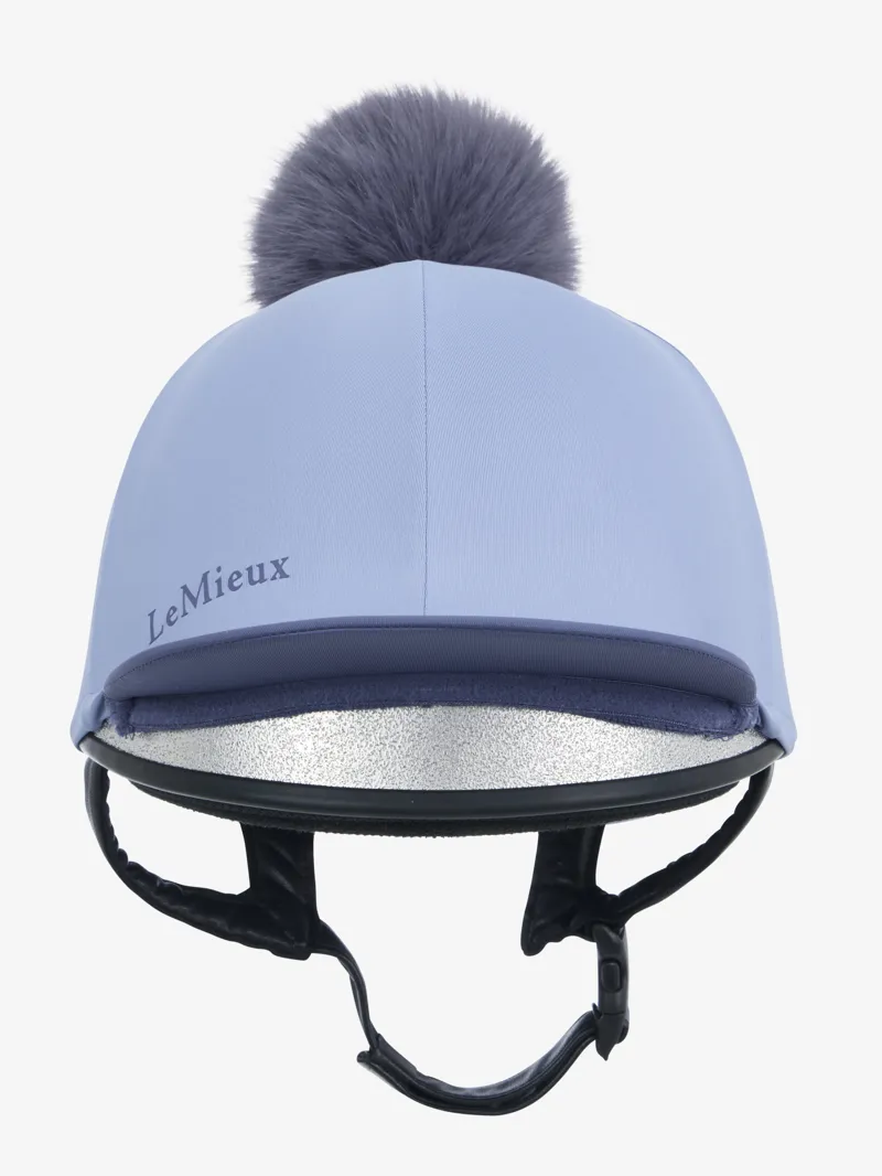 LeMieux Classique Pom Hat Silk - Powder Blue-1