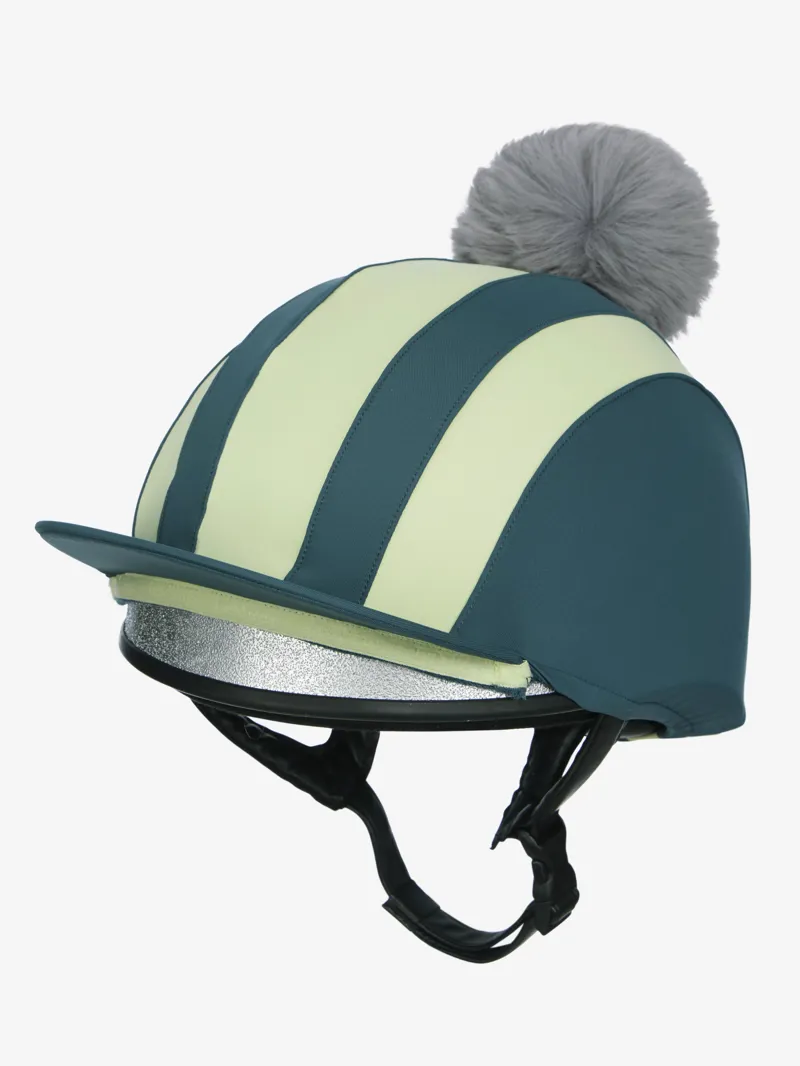 LeMieux Tempo Pom Hat Silk - Jungle-2