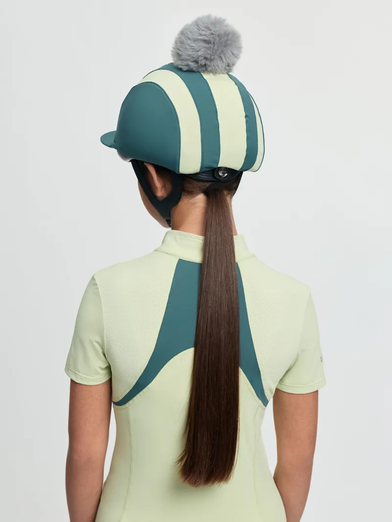 LeMieux Tempo Pom Hat Silk - Jungle-5