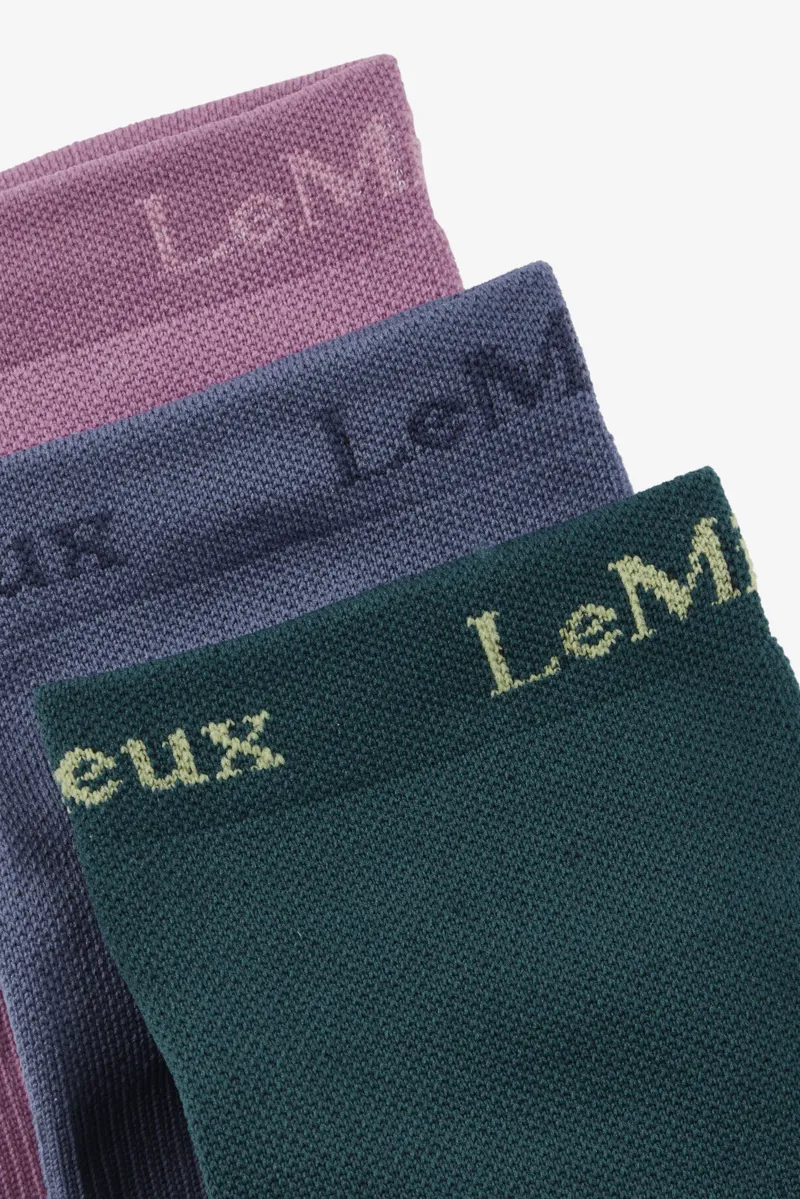 LeMieux Trainer Sock 3 Pack - Multi-2