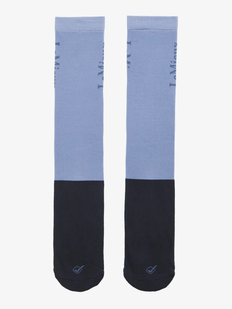 LeMieux Competition Socks 2 Pack - Powder Blue-1