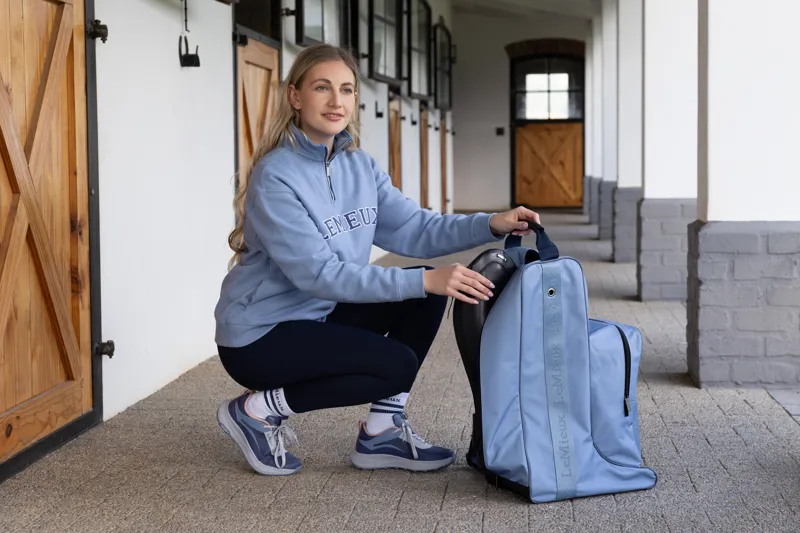 LeMieux Boot and Hat Bag - Powder Blue-2