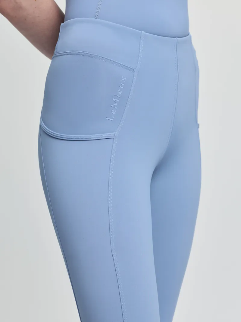LeMieux Young Rider Orla Pull On Breech - Powder Blue-2