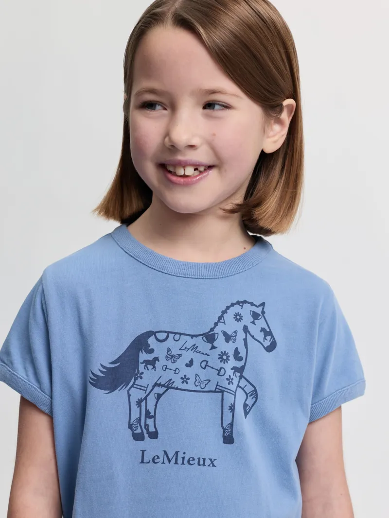 LeMieux Mini Alex T-Shirt - Powder Blue-2