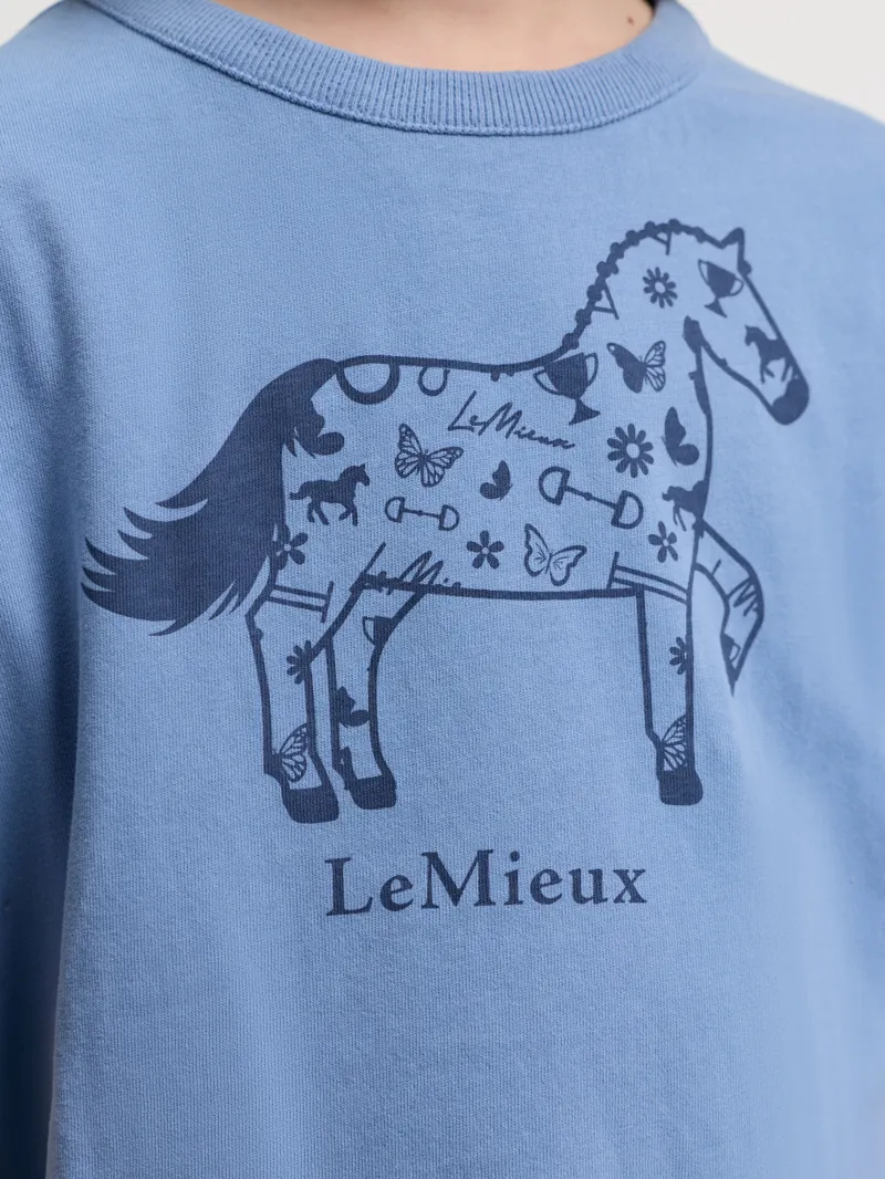 LeMieux Mini Alex T-Shirt - Powder Blue-4