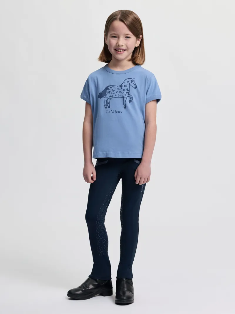 LeMieux Mini Alex T-Shirt - Powder Blue-3
