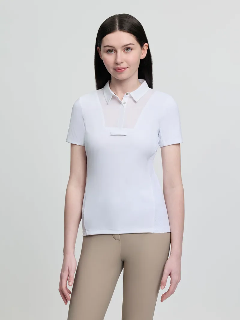 LeMieux Junior Short Sleeve Primrose Show Shirt - White