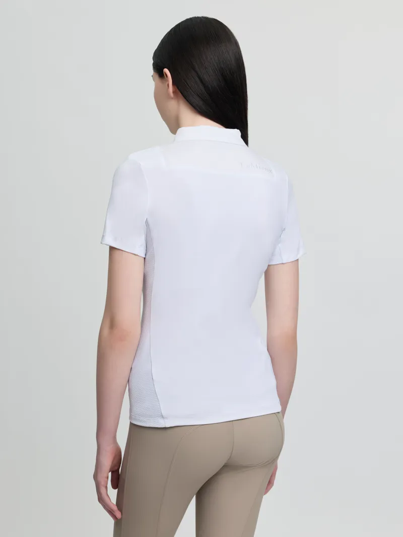 LeMieux Junior Short Sleeve Primrose Show Shirt - White-1