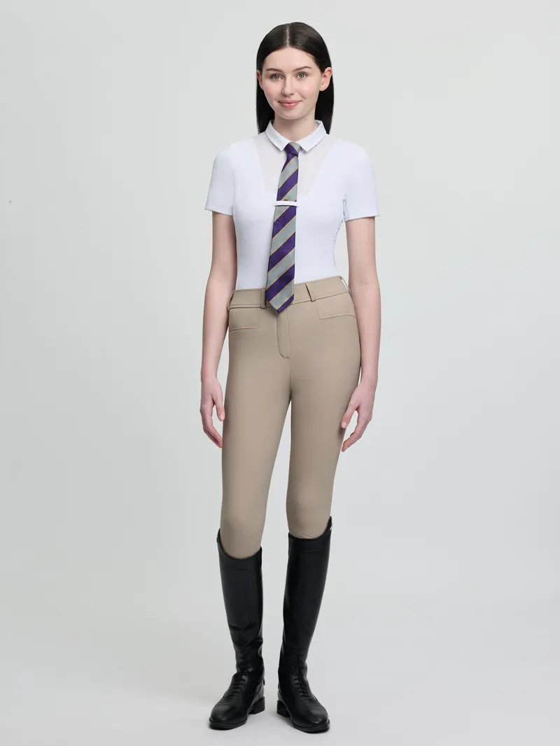 LeMieux Junior Short Sleeve Primrose Show Shirt - White-2