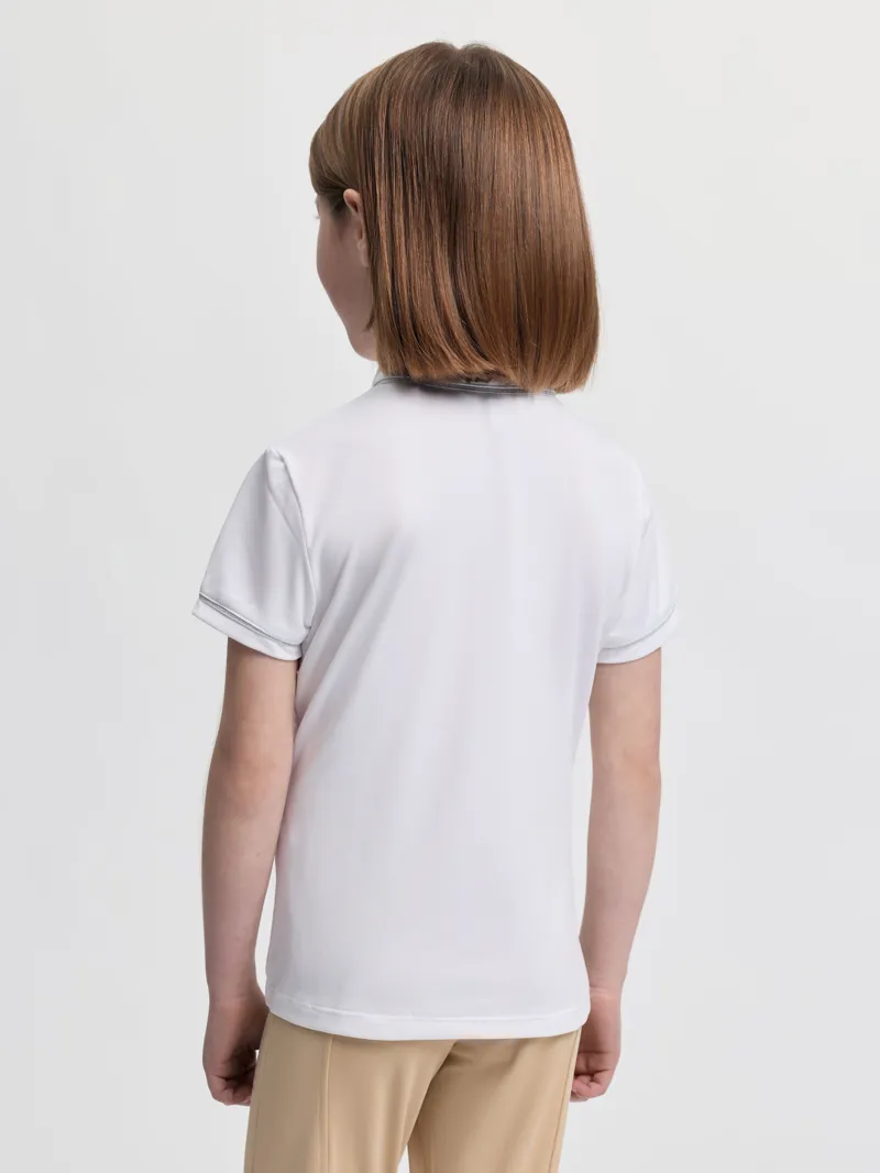 LeMieux Mini Bella Show Shirt - White-1