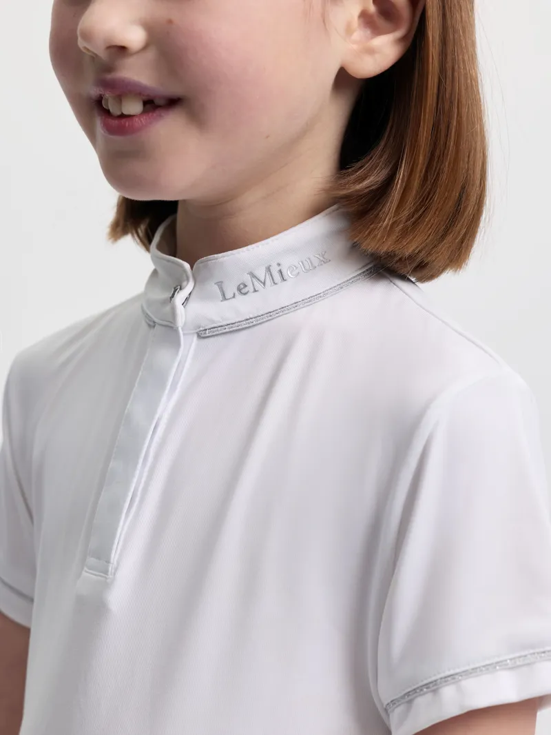 LeMieux Mini Bella Show Shirt - White-4