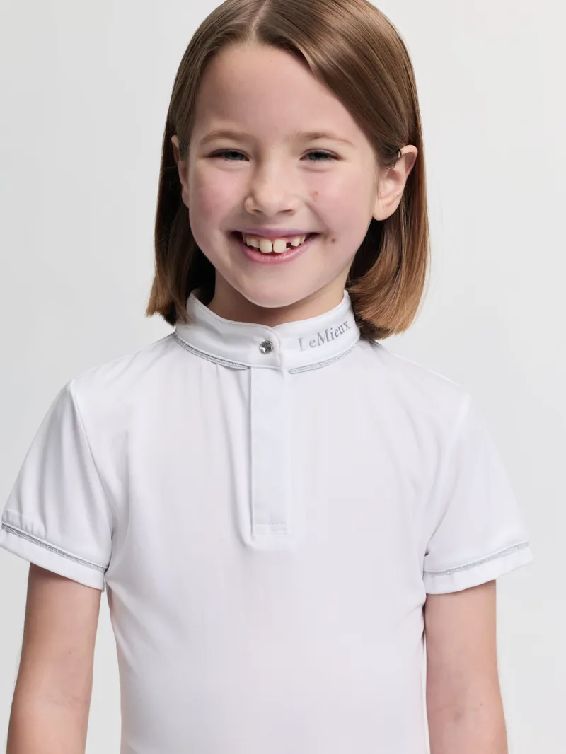 LeMieux Mini Bella Show Shirt - White-3