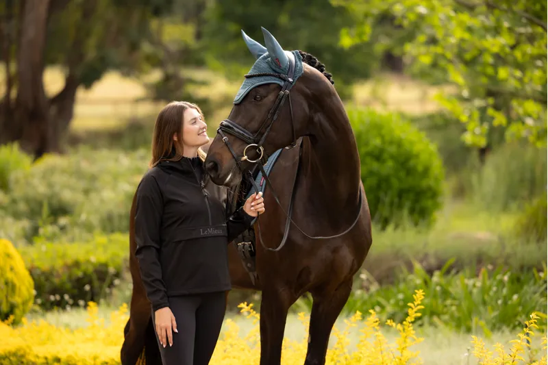 LeMieux Perri Half Zip Waterproof Jacket - Black-8