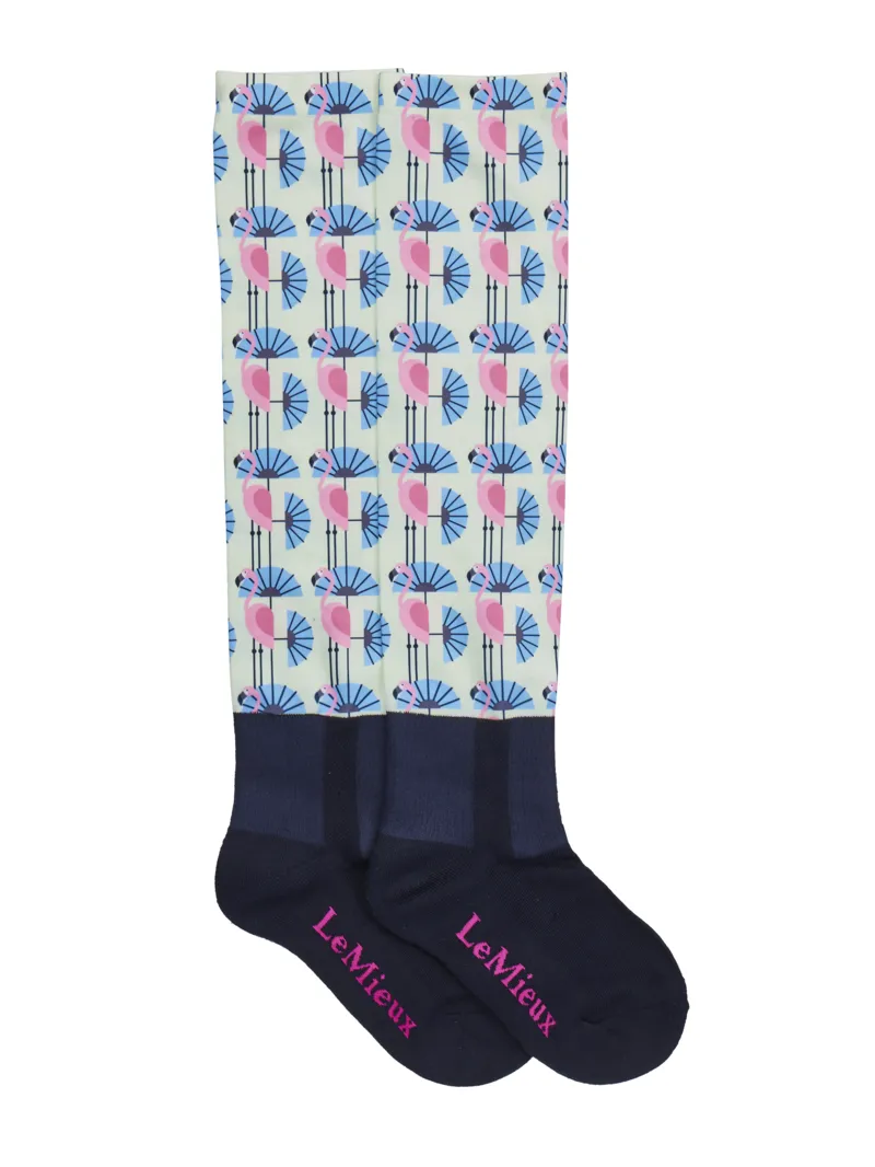 LeMeiux Footsie Socks - Flamingo-1