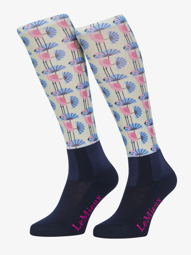 LeMeiux Footsie Socks - Flamingo