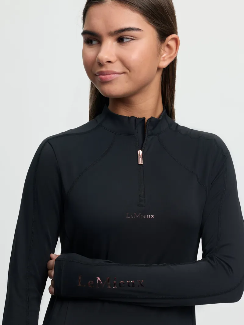 LeMieux Young Rider Sparkle Base Layer - Black-2