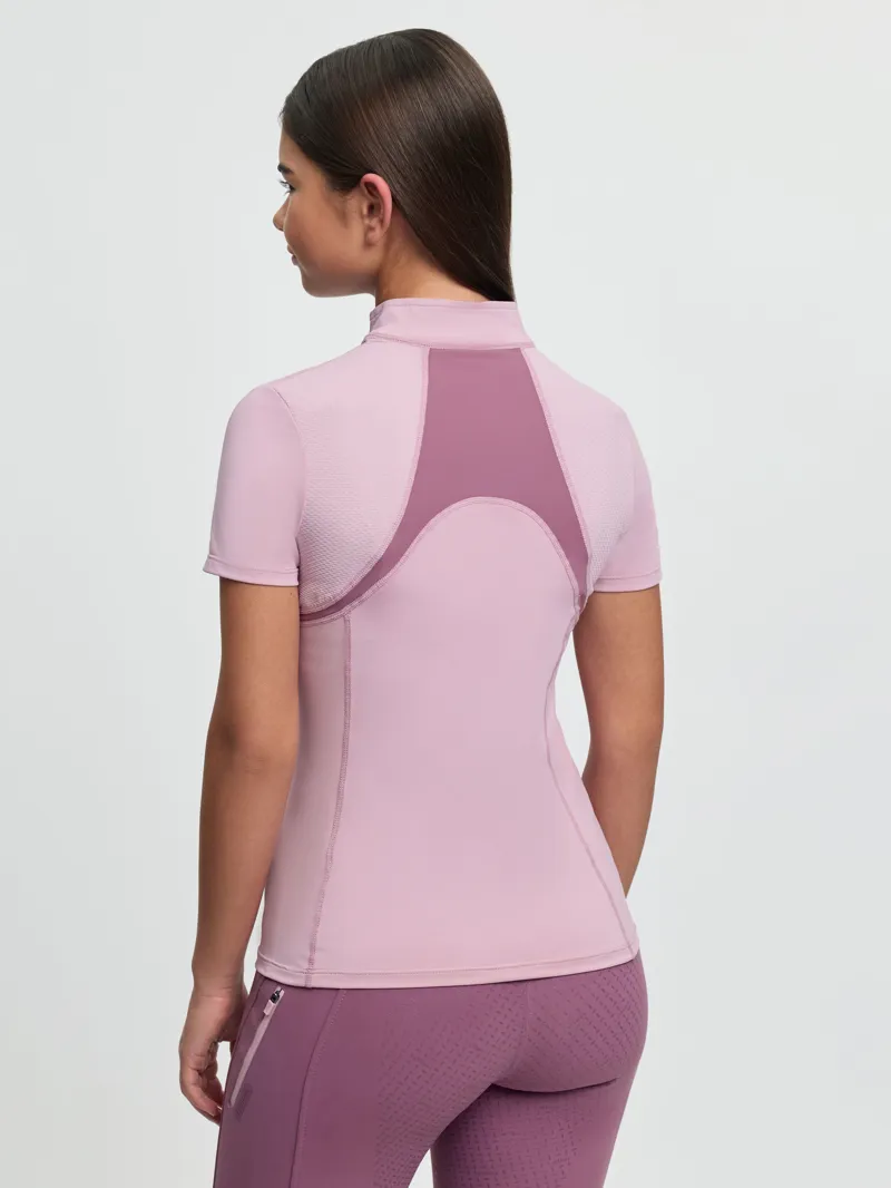 LeMieux Young Rider Mia Mesh Base Layer - Fondant-1