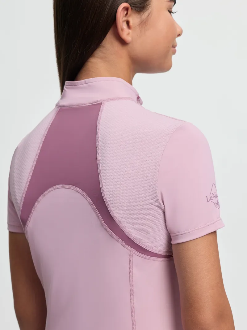 LeMieux Young Rider Mia Mesh Base Layer - Fondant-2