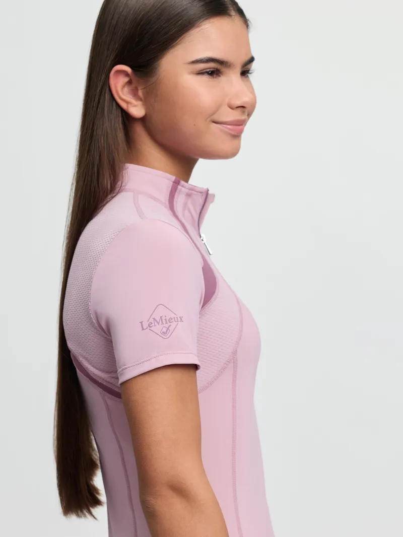 LeMieux Young Rider Mia Mesh Base Layer - Fondant-3