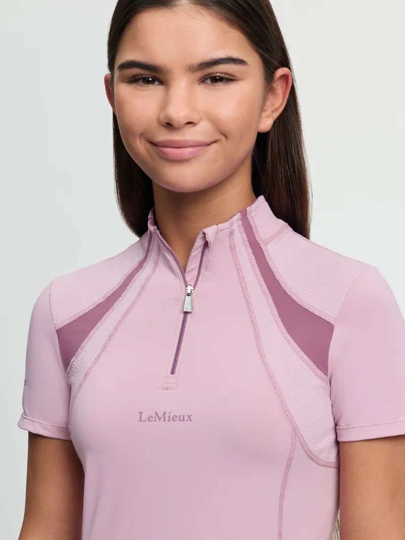 LeMieux Young Rider Mia Mesh Base Layer - Fondant-4