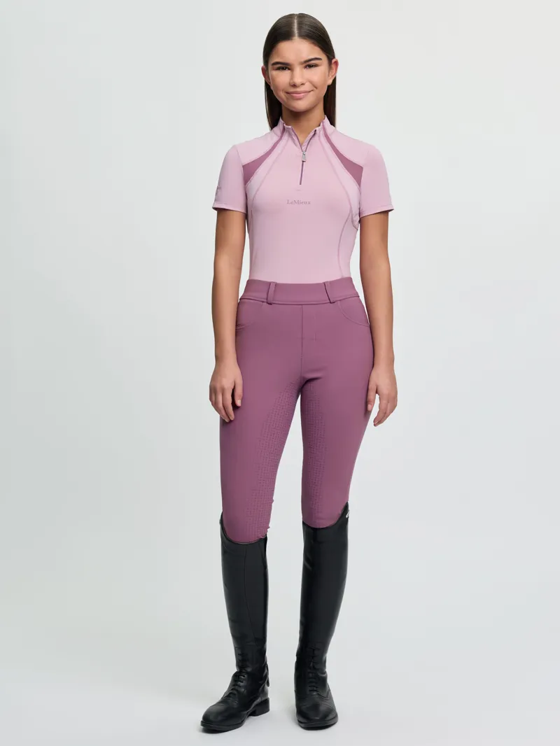 LeMieux Young Rider Mia Mesh Base Layer - Fondant-5