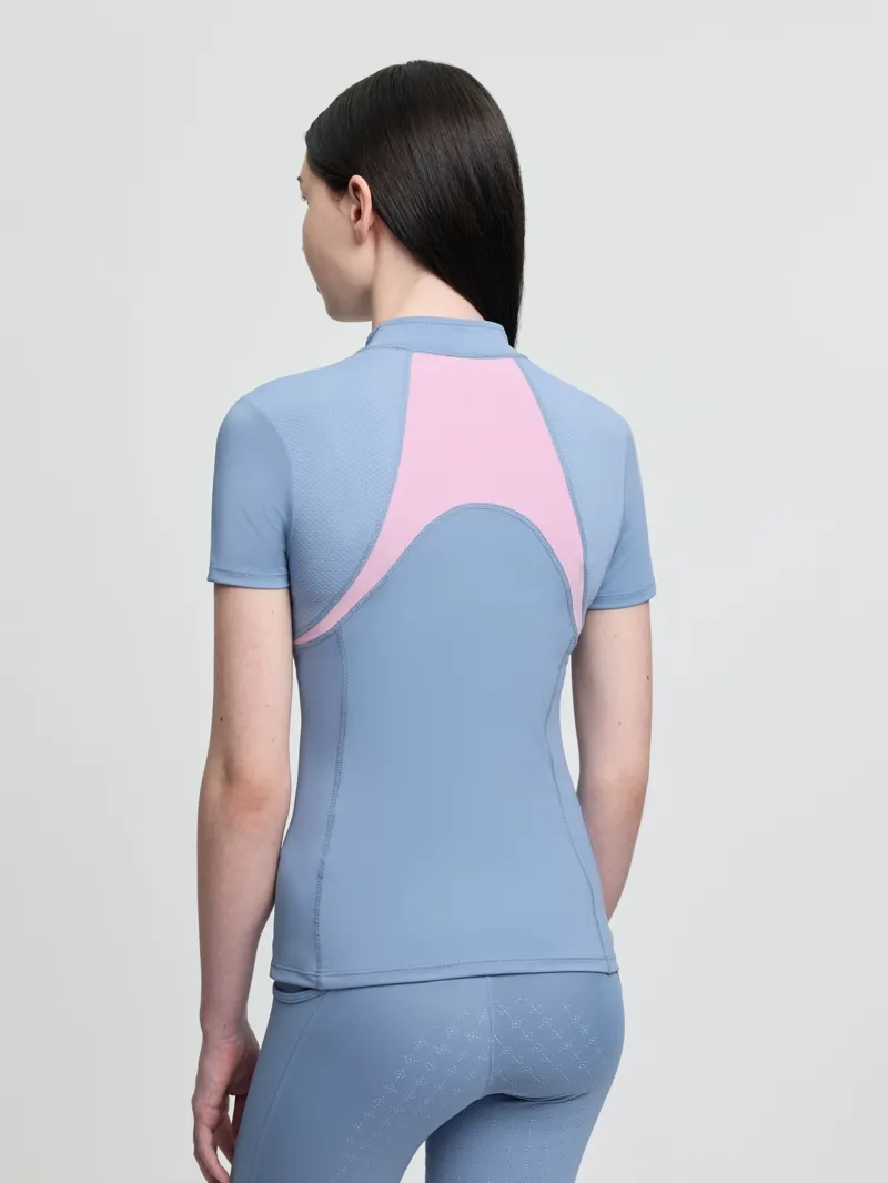 LeMieux Young Rider Mia Mesh Base Layer - Powder Blue-1
