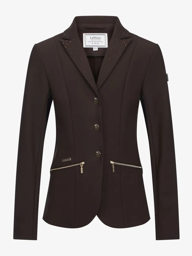 LeMieux Brilliance Junior Pro Show Jacket - Espresso-5