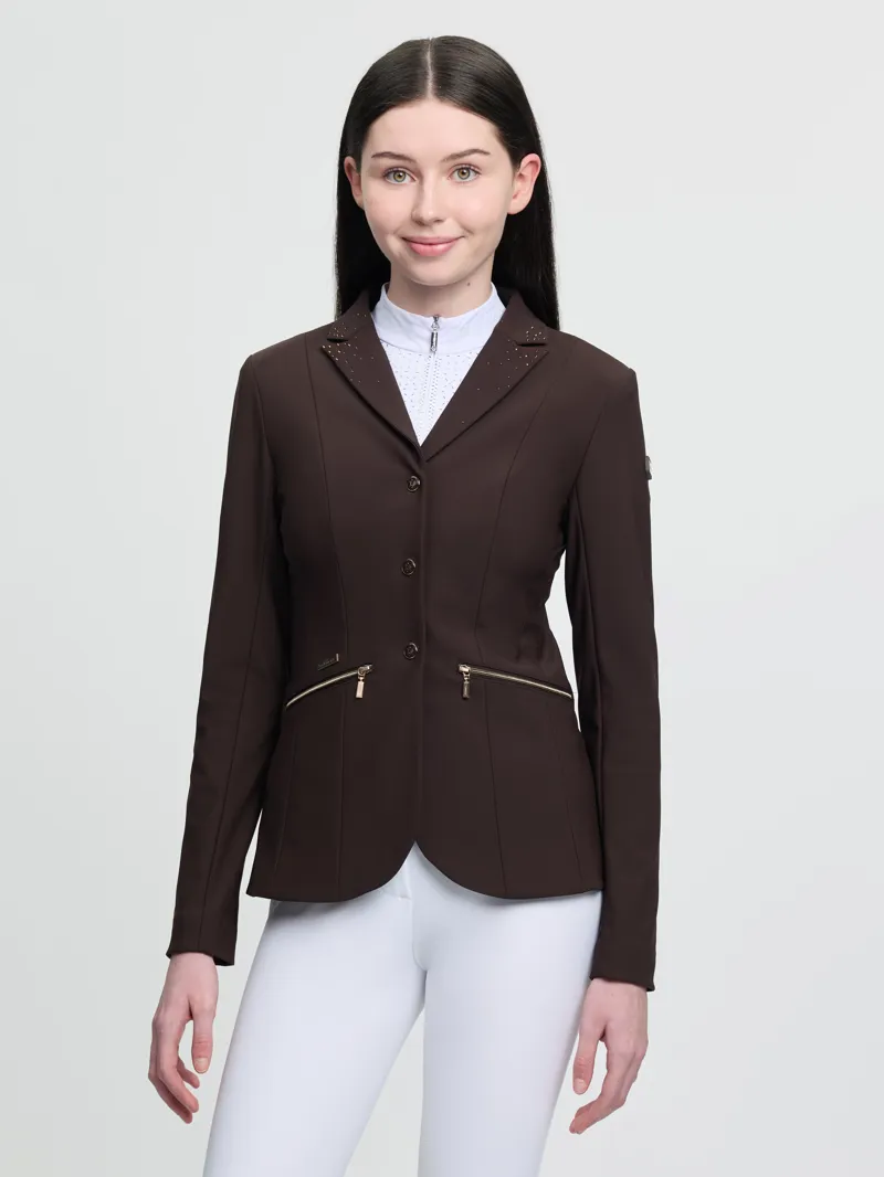 LeMieux Brilliance Junior Pro Show Jacket - Espresso-1