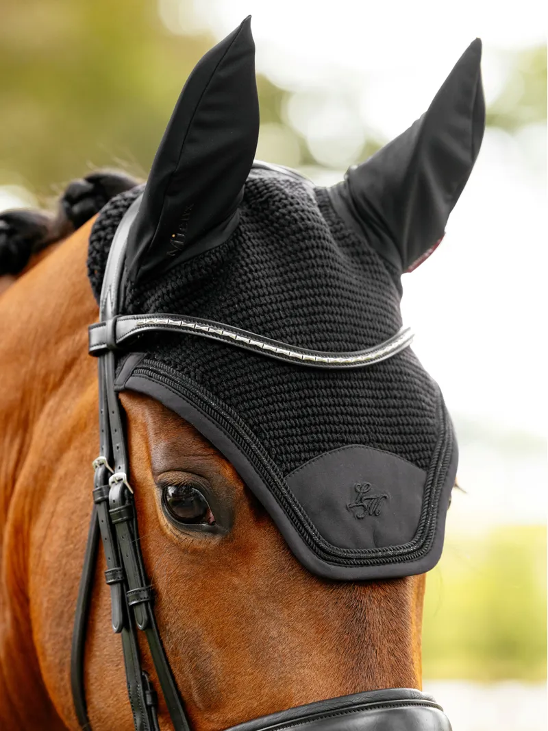 LeMieux Brilliance Fly Hood - Black Large-1