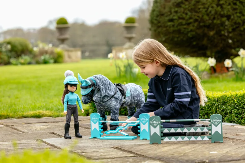 LeMieux Toy Pony Jump Set - Azure/Sage/White