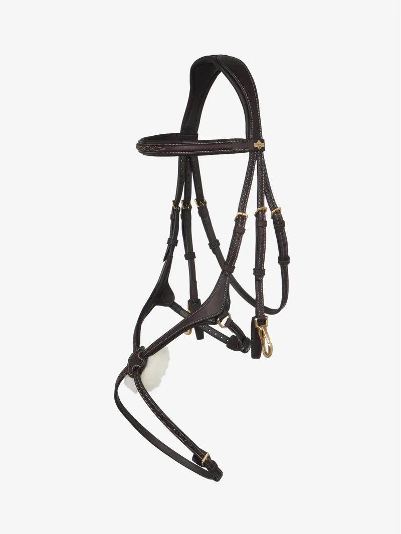 LeMieux Kudos Grackle Work Bridle - Brown-1