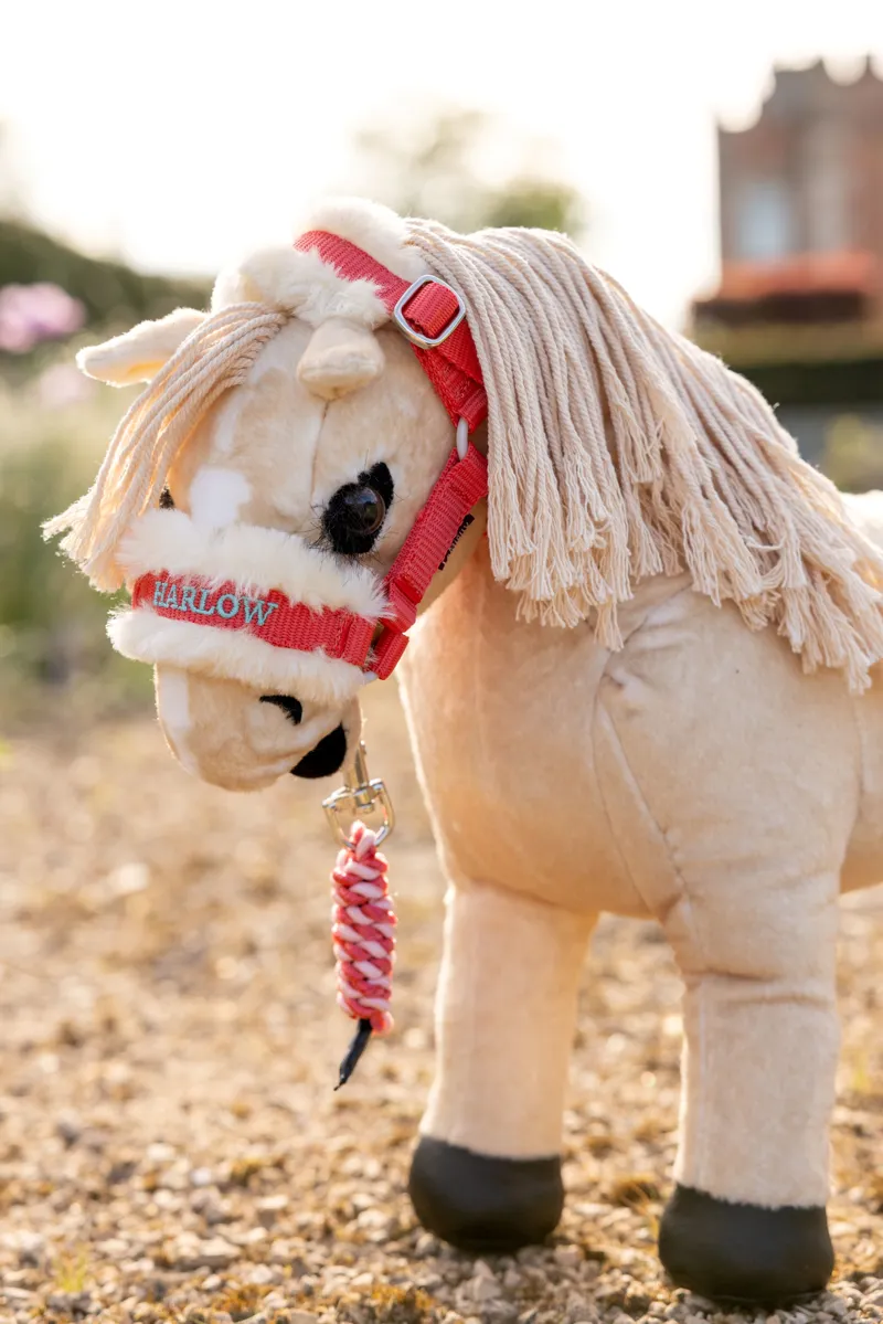 LeMieux Harlow Toy Pony Headcollar and Leadrope - Coral Crush