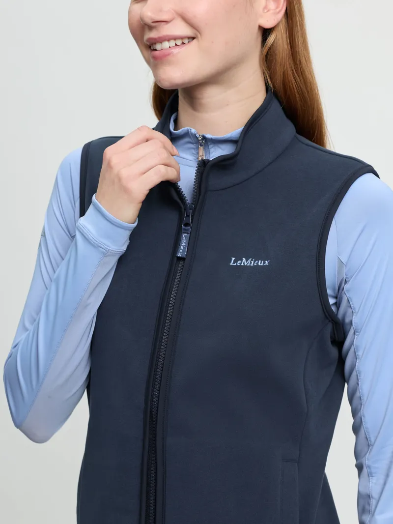 LeMieux Roberta Fleece Gilet - Navy-2