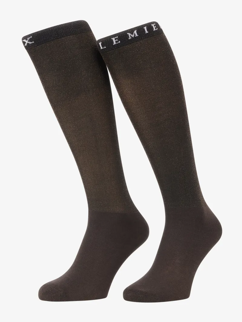 LeMieux Brilliance Competition Socks - Espresso