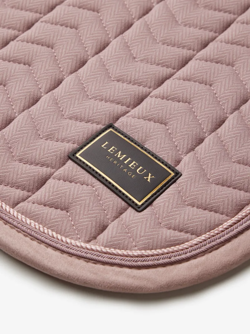 LeMieux Heritage Herringbone Dressage Square - Wild Rose-1