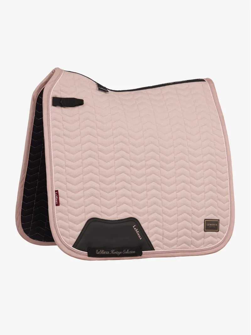 LeMieux Heritage Herringbone Dressage Square - Wild Rose